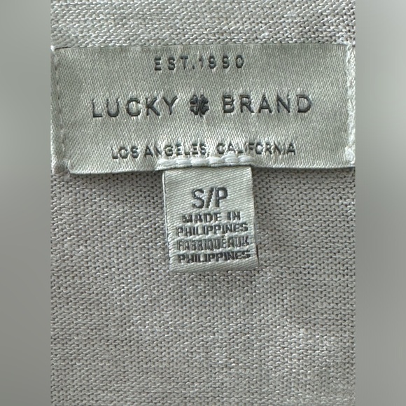 Lucky Brand Ultra Soft Cloud Jersey Wrinkle Free Sweatshirt Top - Picture 7 of 7